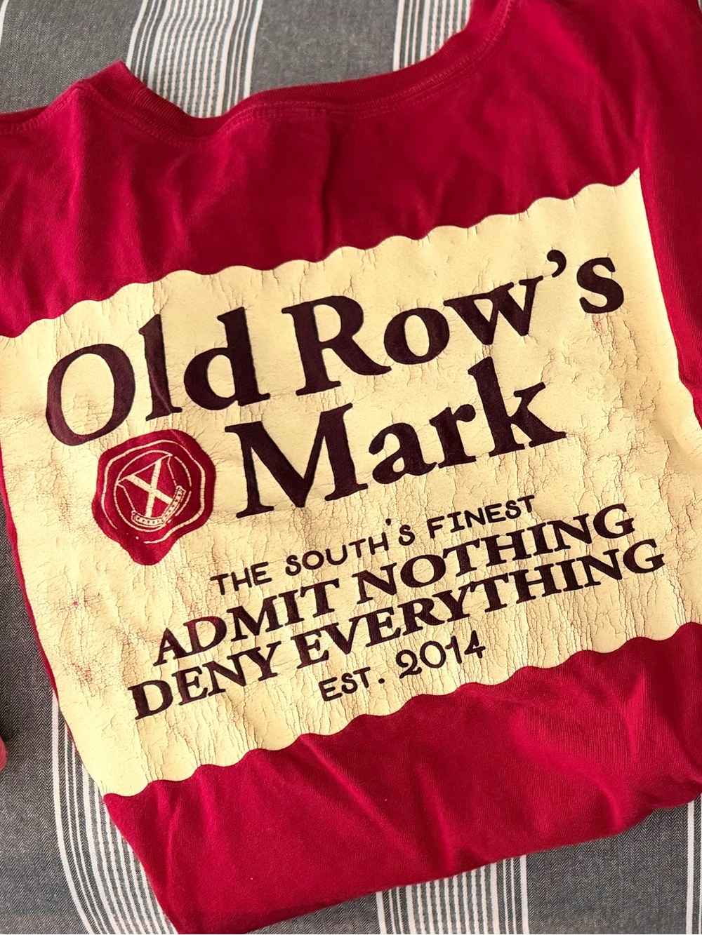 Old Row's Mark Red Graphic Short Sleeve Tee